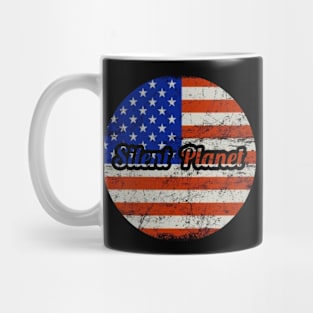 Silent Planet / USA Flag Vintage Style Mug